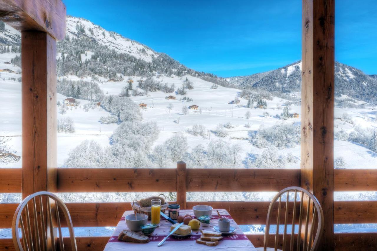 Résidence Néméa Les Chalets Des Evettes Flumet Exterior foto